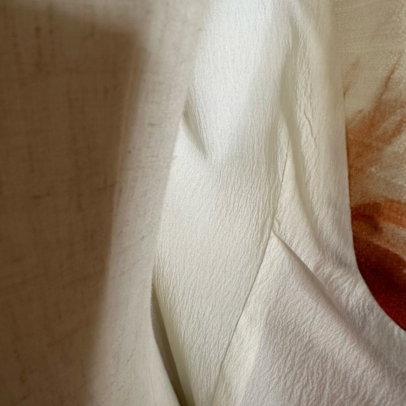 Beautiful floral short sleeve graphic print dress fully lined Size 4 - Picture 5 of 5